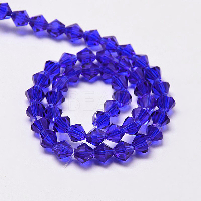 Transparent Glass Beads Strands EGLA-A039-T6mm-D06-1