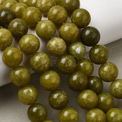Natural Chinese Jade Beads Strands G-F363-12mm-1