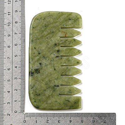 Natural Xiuyan Jade Massage Combs AJEW-K045-01B-1