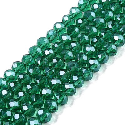 Electroplate Glass Beads Strands EGLA-A044-T4mm-A18-1