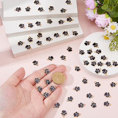 60Pcs Alloy Enamel Charms ENAM-DC0002-25-1