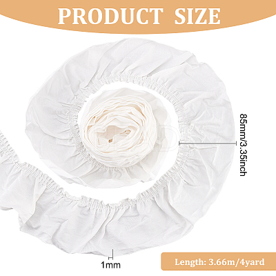 4 Yards Cotton Pleated Ribbon OCOR-FG0001-80A-1