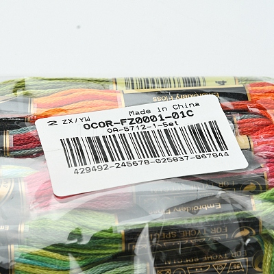 6-Ply Polyester Embroidery Floss OCOR-FZ0001-01C-1