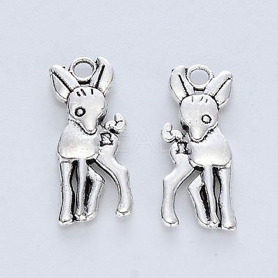 Tibetan Style Alloy Pendants X-TIBE-R316-065AS-RS-1