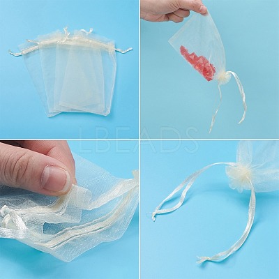 Organza Gift Bags with Drawstring OP-R016-10x15cm-19-1