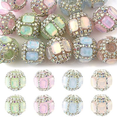 5Pcs Acrylic Beads OACR-YW0003-65A-1