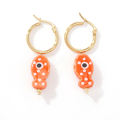 304 Stainless Steel Hoop Earrings for Women AM9100-9-1
