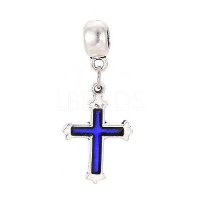 Tibetan Style Alloy European Dangle Charms MPDL-G026-01AS-1