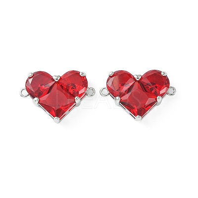 Brass Pave Cubic Zirconia Connector Charms KK-L208-04P-04-1