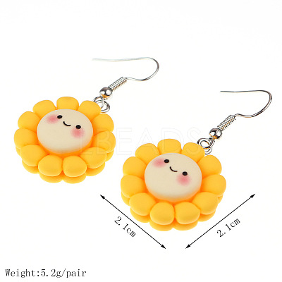 Food Theme Resin Dangle Earrings FS-WGC167F-17-1