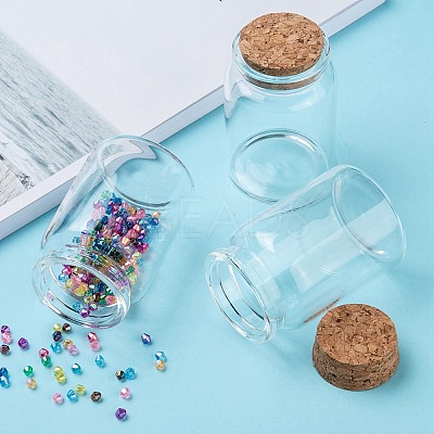 Glass Jar Glass Bottles Bead Containers AJEW-S074-03B-1