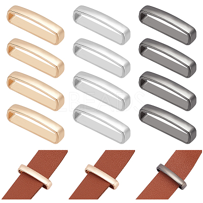 12Pcs 3 Colors Alloy Loop Keepers FIND-WR0010-67-1