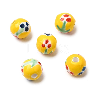 Handmade Porcelain Beads PORC-A034-02H-1