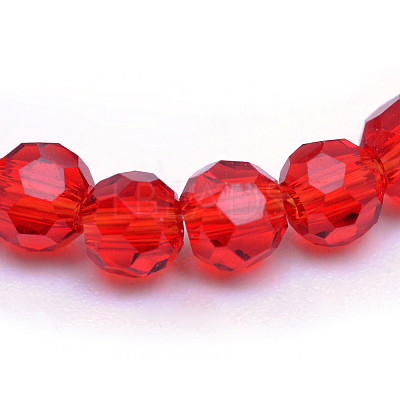 Transparent Glass Bead Strands LS-GLAA-R166-6mm-01D-1