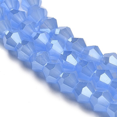 Imitation Jade Electroplate Glass Beads Strands LS-EGLA-F029-J4mm-A04-1