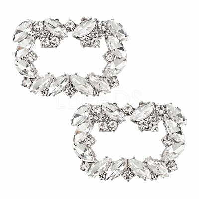2Pcs Crystal Rhinestone Shoe Decoration DIY-OC0009-93P-1