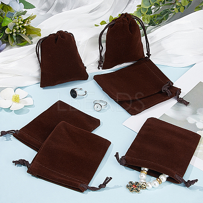 Velvet Jewelry Drawstring Gift Bags ABAG-BBC0001-10B-03-1