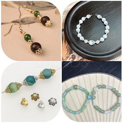 360Pcs 12 Styles Alloy Bead Caps FIND-PA0001-15-1