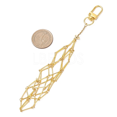 304 Stainless Steel Pouch Empty Stone Holder Pendant Decoration SA-CJC5C8-G-1