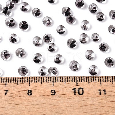 6/0 Inside Colours Transparent Glass Seed Beads SEED-T007-07A-1