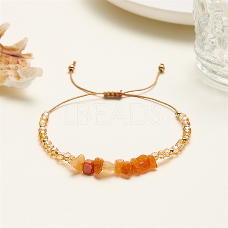Natural Gemstones Adjustable Bracelets VY0463-4-1