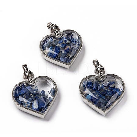 Glass Bottle Pendants G-Z010-02L-1