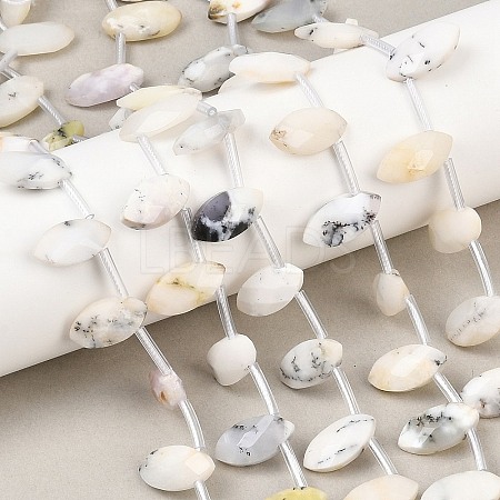 Natural White African Opal Beads Strands G-P607-A02-01-1