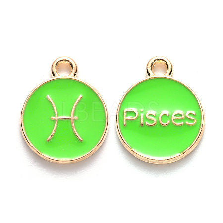Alloy Enamel Pendants LS-ENAM-S124-01B-06H-1