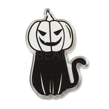 Halloween Themed Double-sided Printed Acrylic Pendants OACR-L017-03B-1