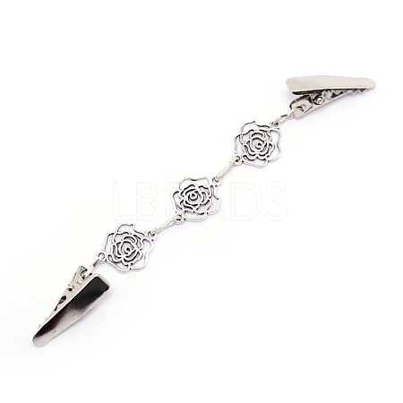 Vintage Alloy Sweater Clips JEWB-WH0009-76-1
