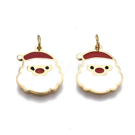 316 Surgical Stainless Steel Enamel Charms STAS-S116-386G-1