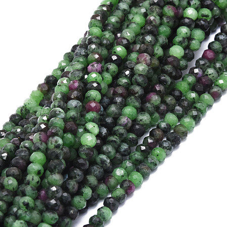 Natural Ruby in Zoisite Beads Strands G-E569-H05-1