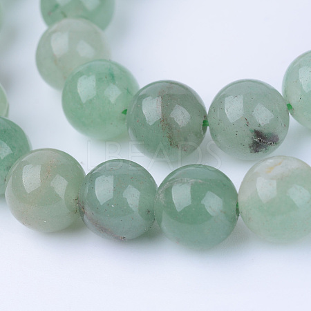 Natural Green Aventurine Beads Strands G-Q462-10mm-20-1