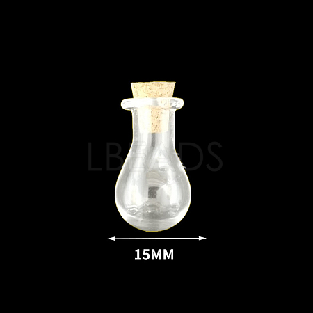 Mini High Borosilicate Glass Bottle Bead Containers BOTT-PW0001-261E-1