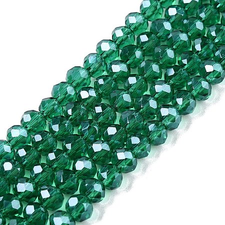 Electroplate Glass Beads Strands EGLA-A044-T4mm-A18-1