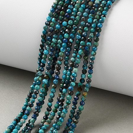 Natural Chrysocolla Beads Strands G-Z150-A05-2mm-A-1