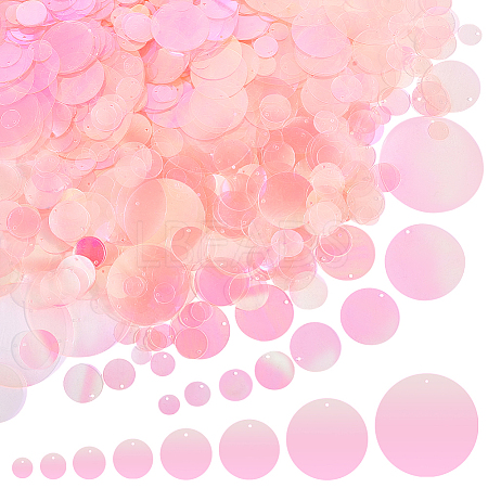 1340Pcs 8 Styles PVC Paillette/Sequin Pendants PVC-GA0001-01A-1