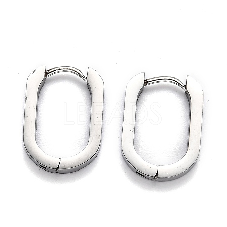 Tarnish Resistant 304 Stainless Steel Huggie Hoop Earrings STAS-J033-11B-P-1