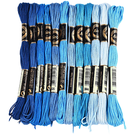 6-Ply Polyester Embroidery Floss OCOR-WH20074-01A-06-1