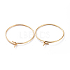 316 Surgical Stainless Steel Hoop Earring Findings A-STAS-J025-01B-G-2