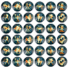 48pcs 12 Style Glass Cabochons GLAA-AR0001-11-1