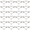 80Pcs Tibetan Style Alloy Bead Frame FIND-SC0011-46-1