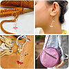 Alloy Crystal Rhinestone & Resin Ballet Dancer Girl Keychain KEYC-YW00228-01-7