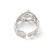 Brass Open Cuff Ring Settings KK-G518-08P-01-3