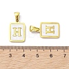 Ion Plating(IP) 304 Stainless Steel Pave Shell Pendants STAS-G327-01G-H-3