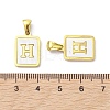 Ion Plating(IP) 304 Stainless Steel Pave Shell Pendants STAS-G327-01G-H-3