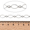 Handmade Brass Pave Clear Cubic Zirconia Oval Link Chains CHC-G027-02P-3