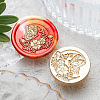 Animal Insect Theme Golden Plated Wax Seal Brass Stamp Head STAM-K001-03G-09-1