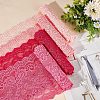 Gorgecraft 4 Yards 4 Colors Flower Wavy Edge Lace Trim OCOR-GF0002-59-4