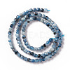 Natural Devil Blue Aquamarine Beads Strands G-F717-16A-3